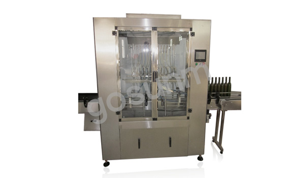 全自動(dòng)直線(xiàn)自流式灌裝機(jī)(常壓) 全自動(dòng)直線(xiàn)自流式灌裝機(jī)(常壓)